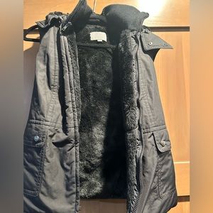Ann Taylor faux fur lined vest
